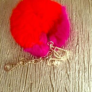 Diane Von Furgensten “DVF” Rabbit Fur Pom Pom